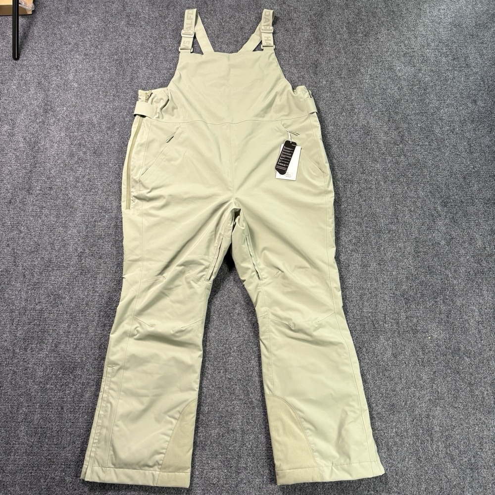 Halfdays Carson Bib Womens 1X Sage Green Ski Snowboard Primaloft Insulated NEW